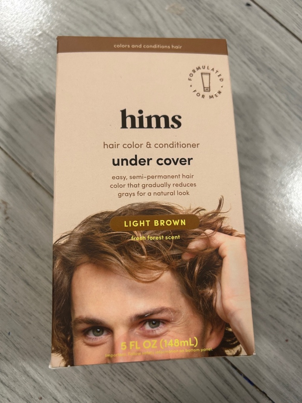 hims Under Cover Hair Color & Conditioner - Light Brown